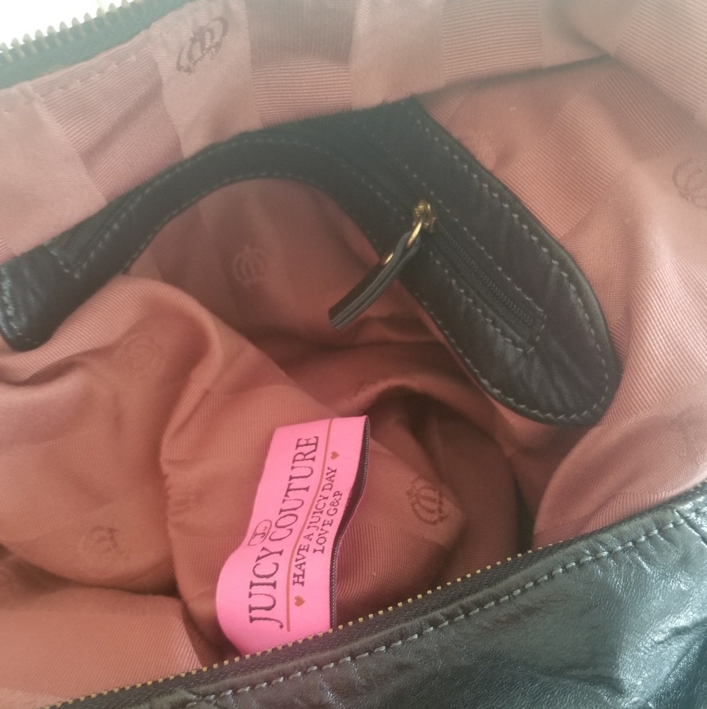 Vintage lock it Juicy Couture X Large leather hobo EUC - Picture 4 of 8
